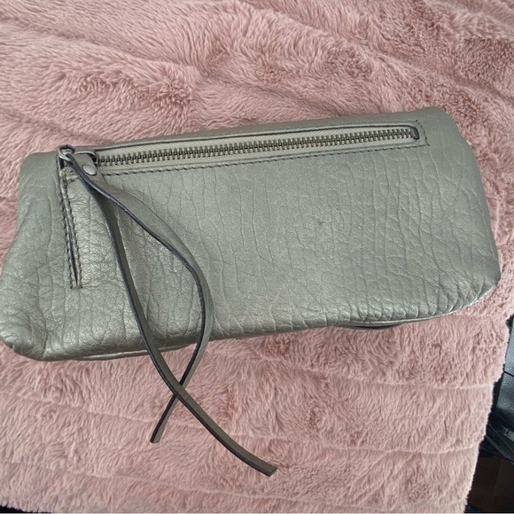 Marciano Bags Pewter Studded Clutch Wristlet - Picture 8 of 9